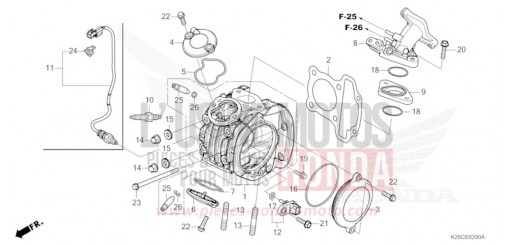 CULASSE MSX125AR de 2024